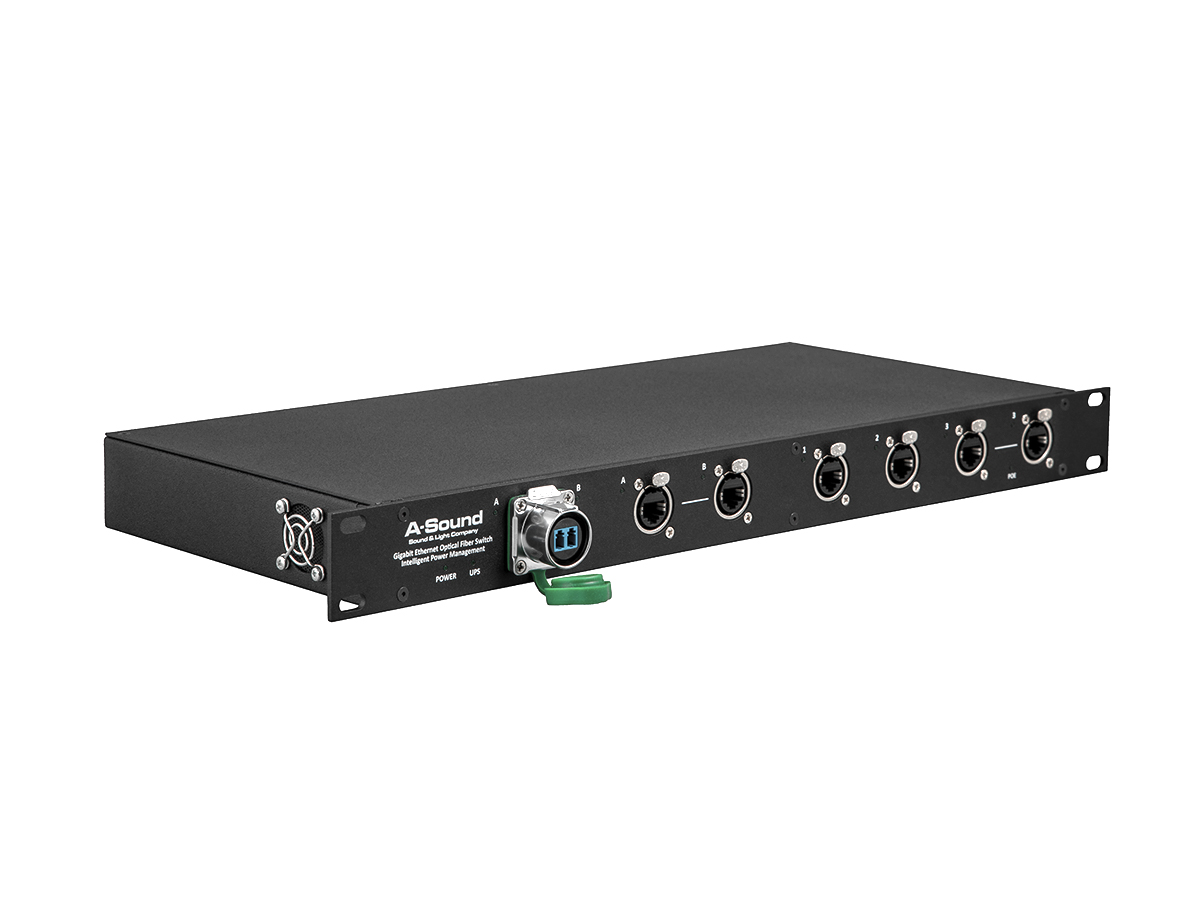 Gigabit Ethernet Optical Fiber Switch | A-Sound